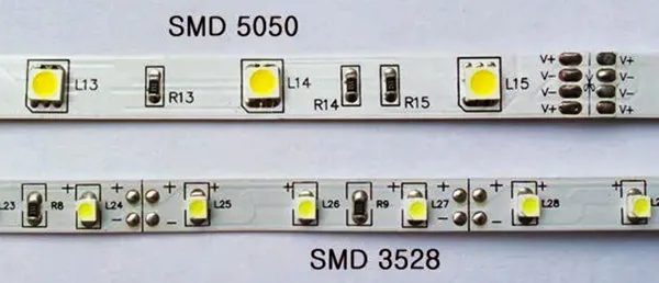 SMD 5050 и SMD 3528 – самые популярные светодиодные ленты