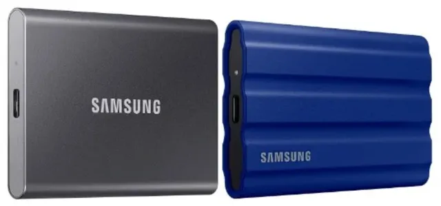 Пример внешних накопителей SSD от компании Samsung