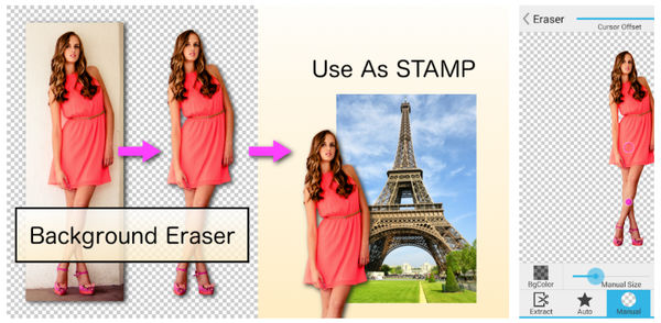 Приложение Background Eraser для базового удаления фона на фотографии