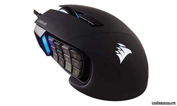 Игровая мышь Corsair Scimitar RGB Elite с большим количеством кнопок