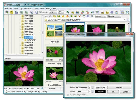 Инструмент просмотра фотографий FastStone Image Viewer
