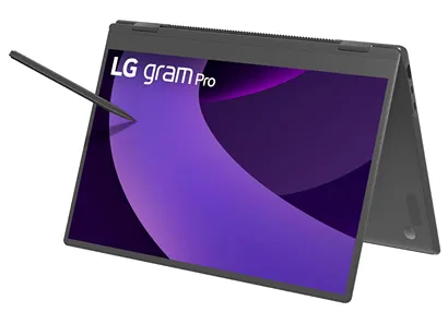 Легкий 16-дюймовый ноутбук LG Gram Pro 2-в-1 с сенсорным экраном