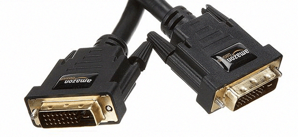 Классические разъёмы на кабелях формата DVI