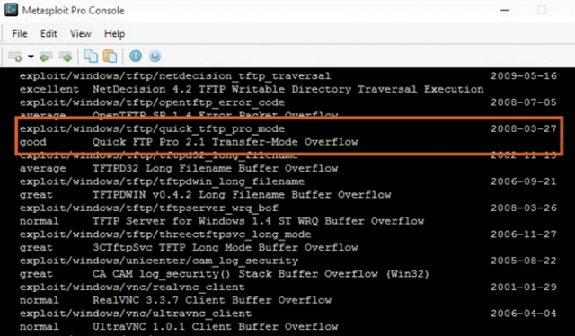 Metasploit нашёл уязвимости на FTP-серверах целевой сети