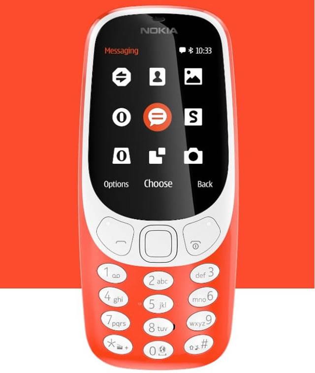 Вид обновленного телефона Nokia 3310