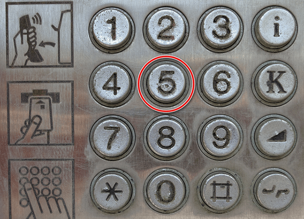 Использование телефонной клавиатуры для кодирования номеров телефона