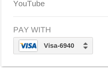 Выбор банковской карты для оплаты подписок на YouTube