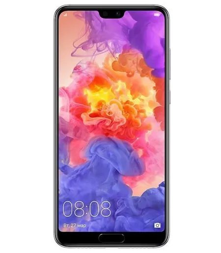 Красочное изображение на экране Huawei P20 Pro