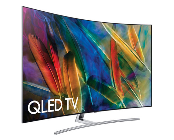 Пример телевизора QLED с изогнутым экраном