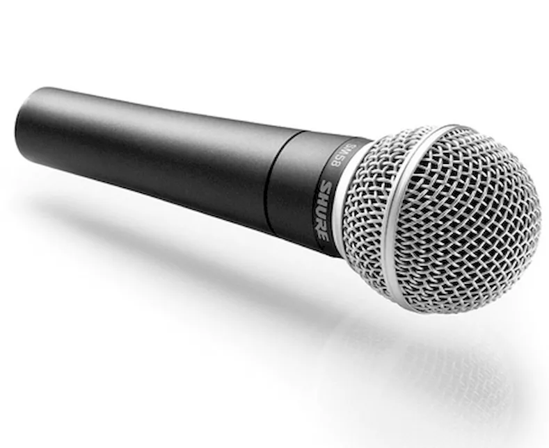 Микрофон Shure SM58 идеально подходит для записи диапазона вокал