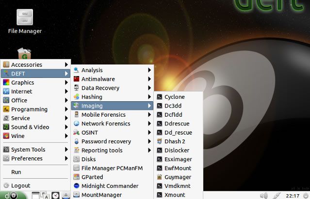 Дистрибутив Linux DEFT включает в себя внушительный набор инструментов анализа содержимого компьютера