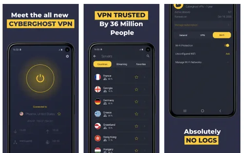 VPN CyberGhost – быстрый сервис для защиты соединения Wi-Fi